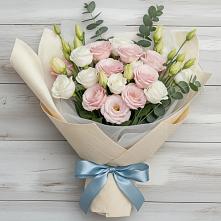 Букет цветов из:  Лизиантусы в Головинка Сочи