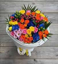 Букет цветов из:  Розы и Хризантемы в Головинка Сочи