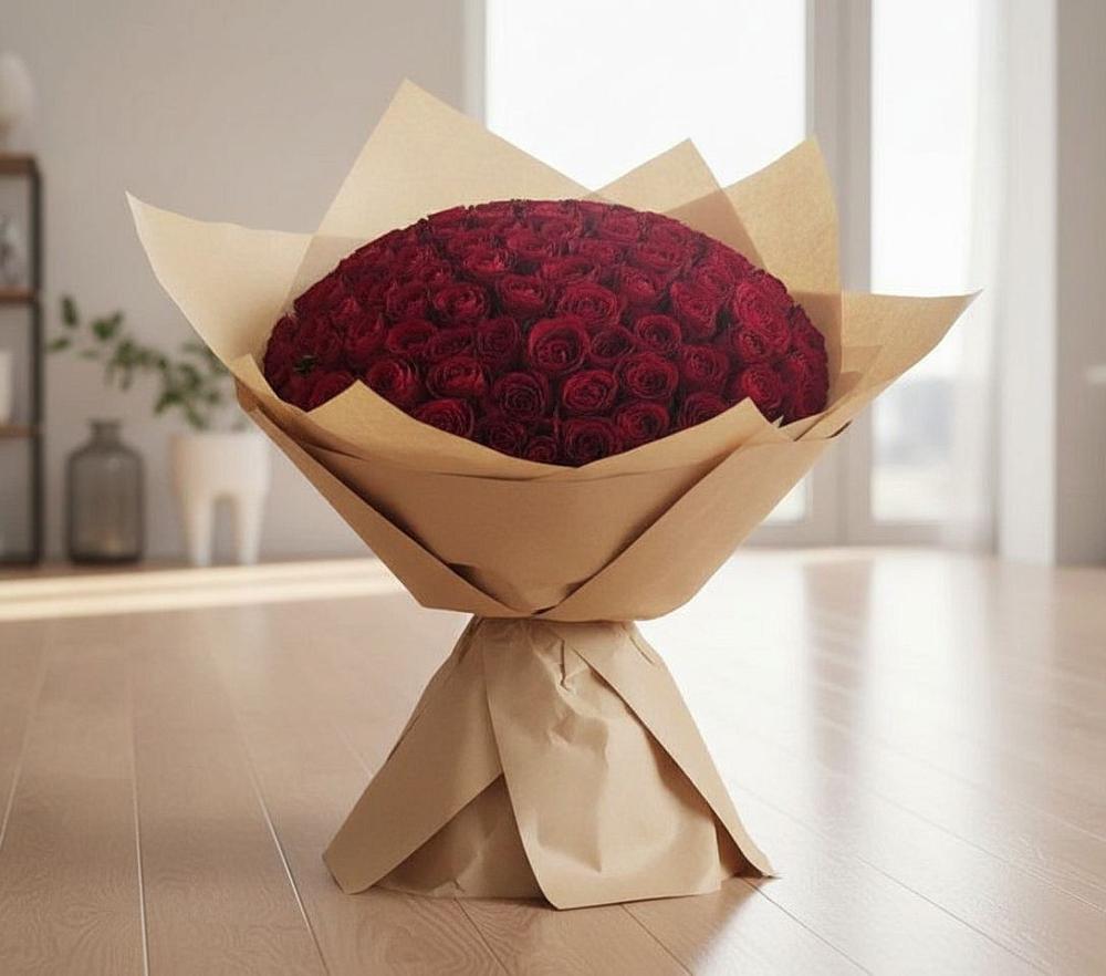 Букет 101 Красная роза в Головинка Сочи