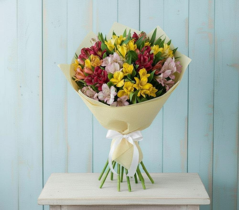 Букет цветов из: Альстромерии в Головинка Сочи